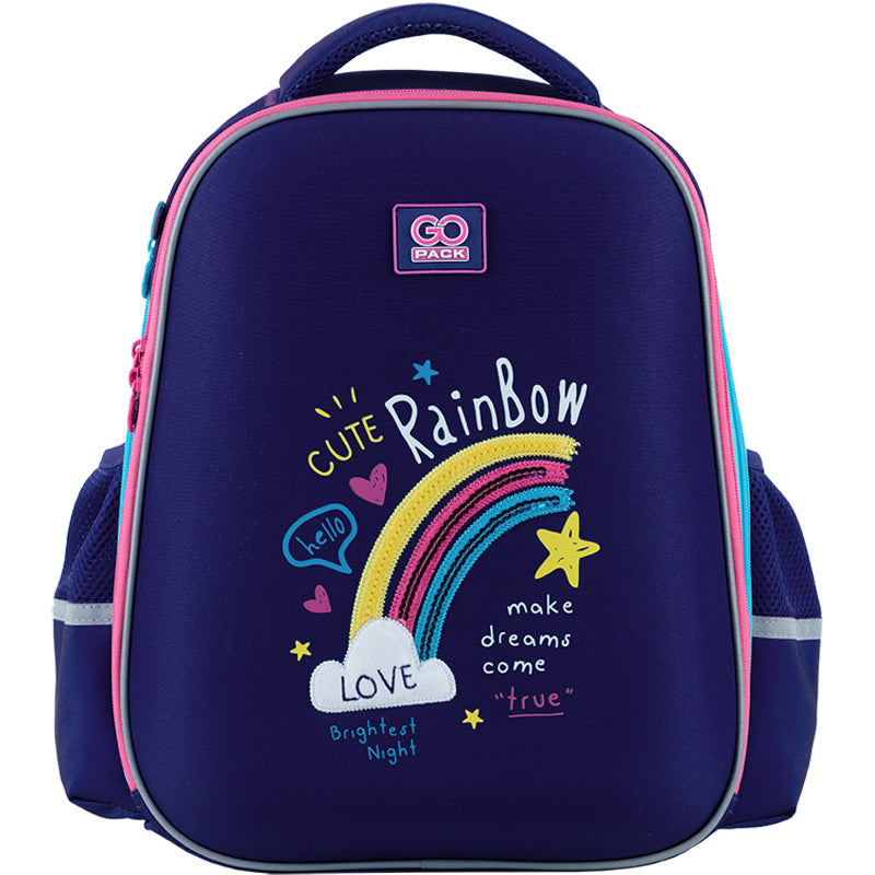 Backpack GoPack Education semi hard-shaped GO24-165M-1 Cute Rainbow