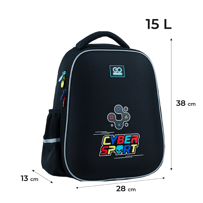 Backpack GoPack Education semi hard-shaped GO24-165M-5 Cyber Sport