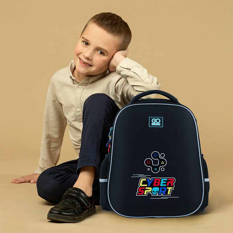 Backpack GoPack Education semi hard-shaped GO24-165M-5 Cyber Sport