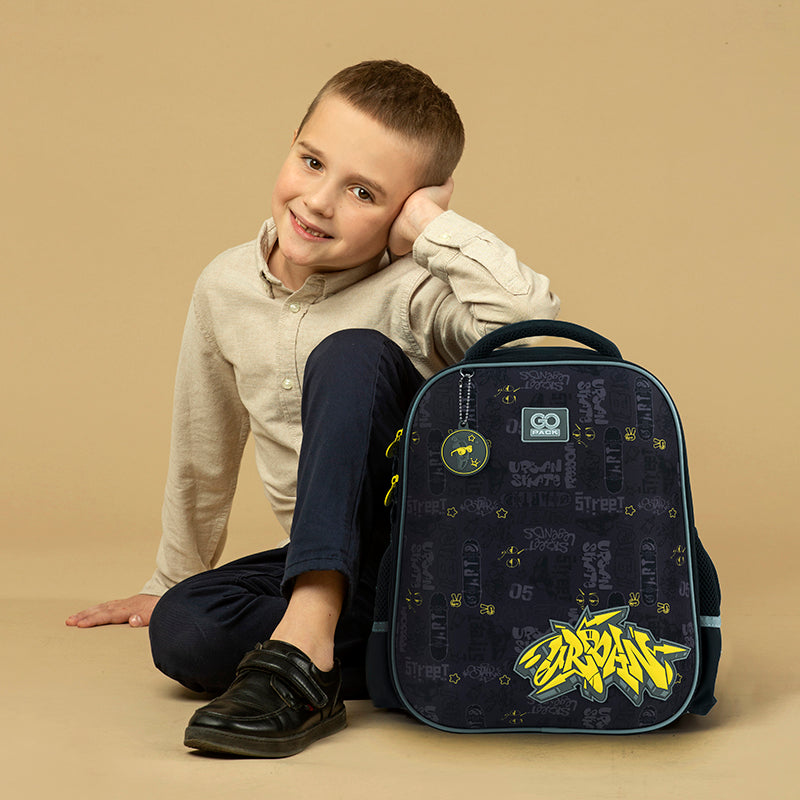 Backpack GoPack Education semi hard-shaped GO24-165M-6 Urban