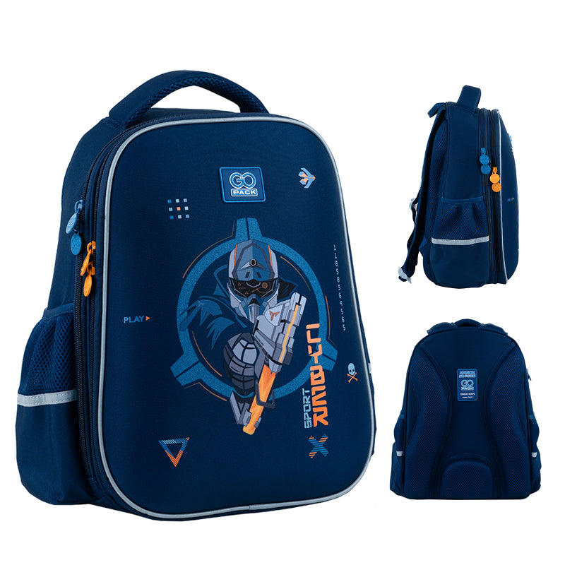 Backpack GoPack Education semi hard-shaped GO24-165M-8 Cyber Game