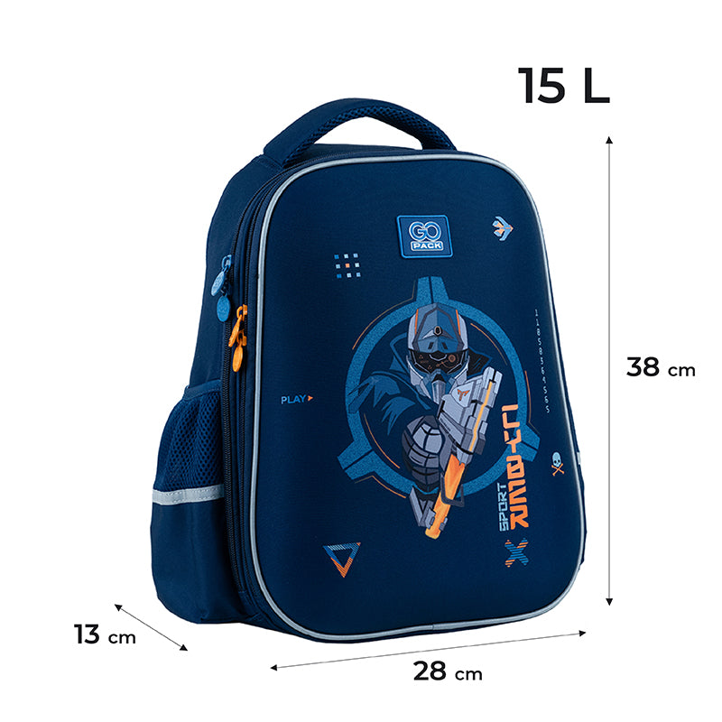 Backpack GoPack Education semi hard-shaped GO24-165M-8 Cyber Game