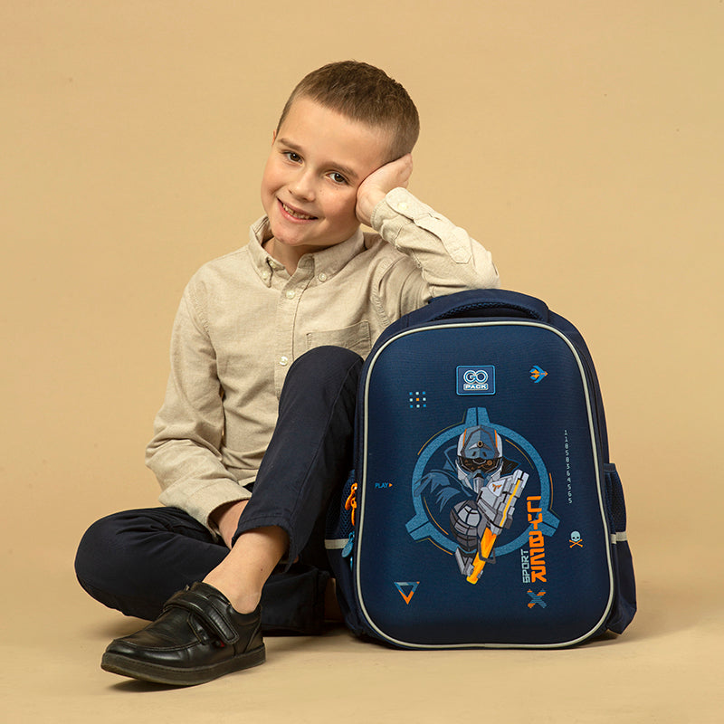 Backpack GoPack Education semi hard-shaped GO24-165M-8 Cyber Game