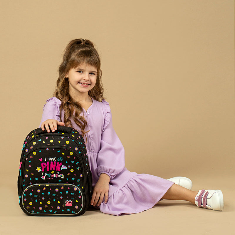 Backpack GoPack Education hard-shaped GO24-597M-2 Pink Power
