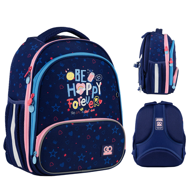 Backpack GoPack Education hard-shaped GO24-597M-3 Be Happy