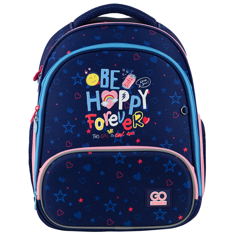 Backpack GoPack Education hard-shaped GO24-597M-3 Be Happy