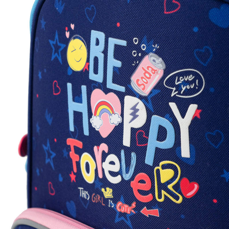 Backpack GoPack Education hard-shaped GO24-597M-3 Be Happy