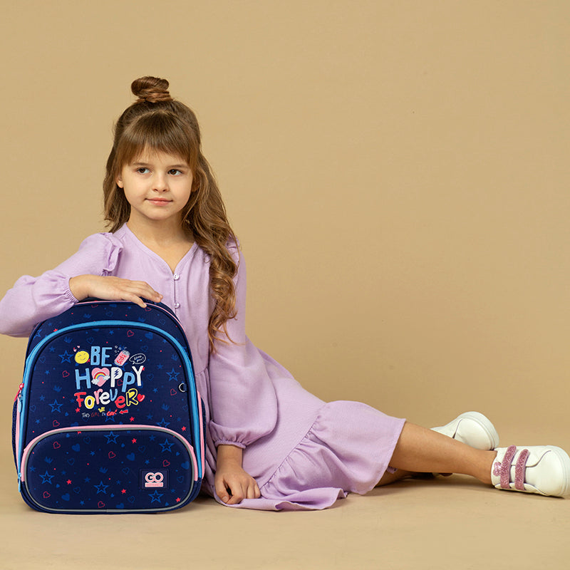 Backpack GoPack Education hard-shaped GO24-597M-3 Be Happy