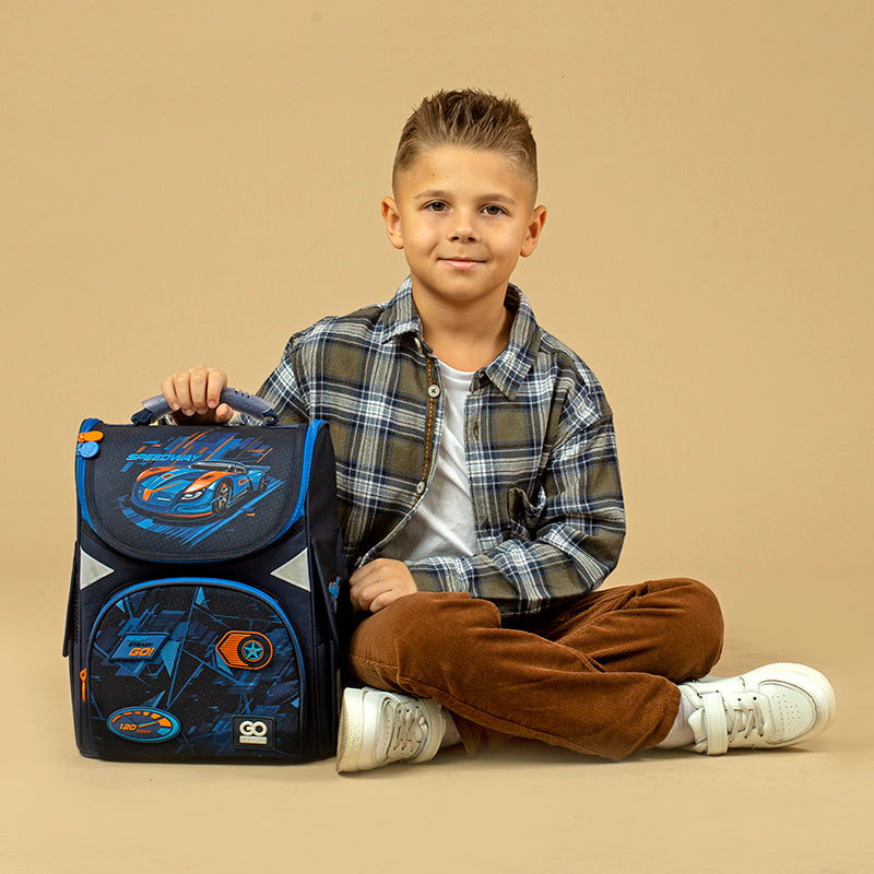 Backpack GoPack Education hard-shaped GO24-5001S-7 Speedway