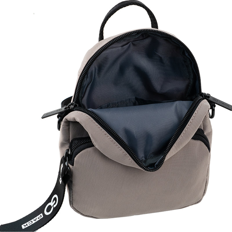 Mini convertible backpack GoPack Education Teens GO24-181XXS-1 beige
