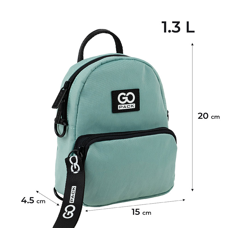 Mini convertible backpack GoPack Education Teens GO24-181XXS-2 mint