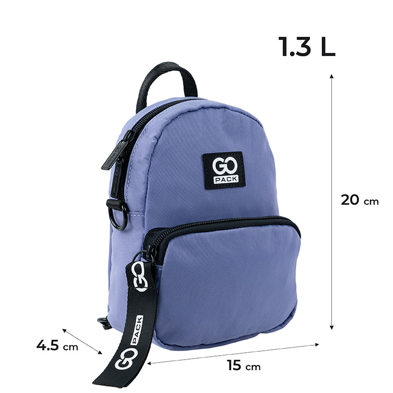 Mini convertible backpack GoPack Education Teens GO24-181XXS-3 purple