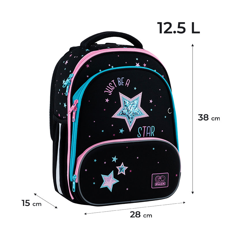 School backpack hard shaped GoPack Education Be A Star GO25-597M-1