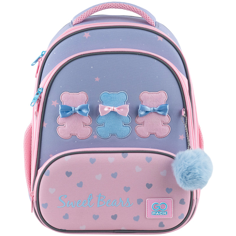 School backpack hard shaped GoPack Education Lovely Bears GO25-597M-2