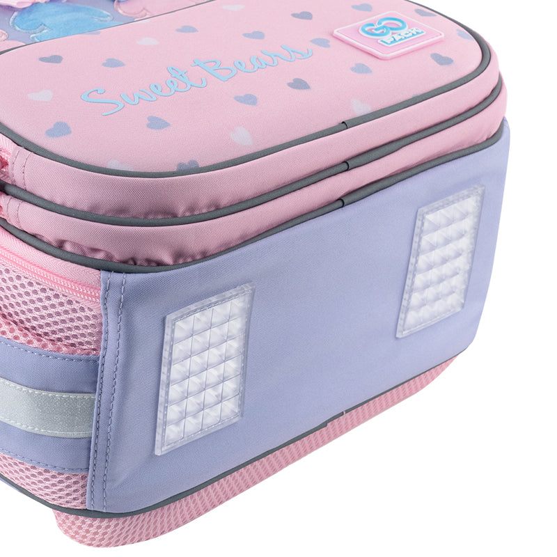 School backpack hard shaped GoPack Education Lovely Bears GO25-597M-2