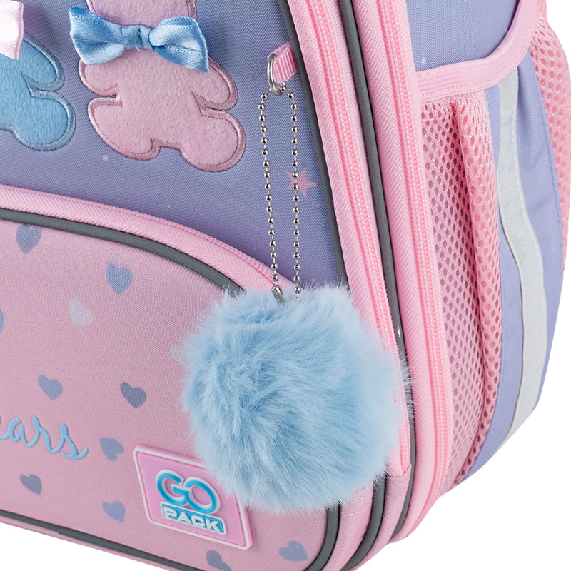 School backpack hard shaped GoPack Education Lovely Bears GO25-597M-2
