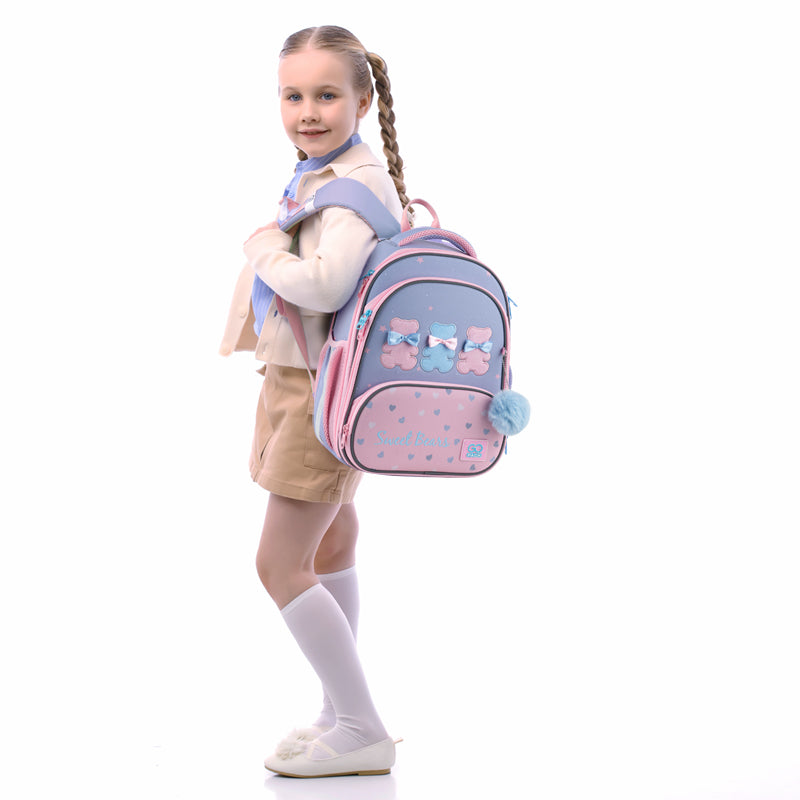 School backpack hard shaped GoPack Education Lovely Bears GO25-597M-2