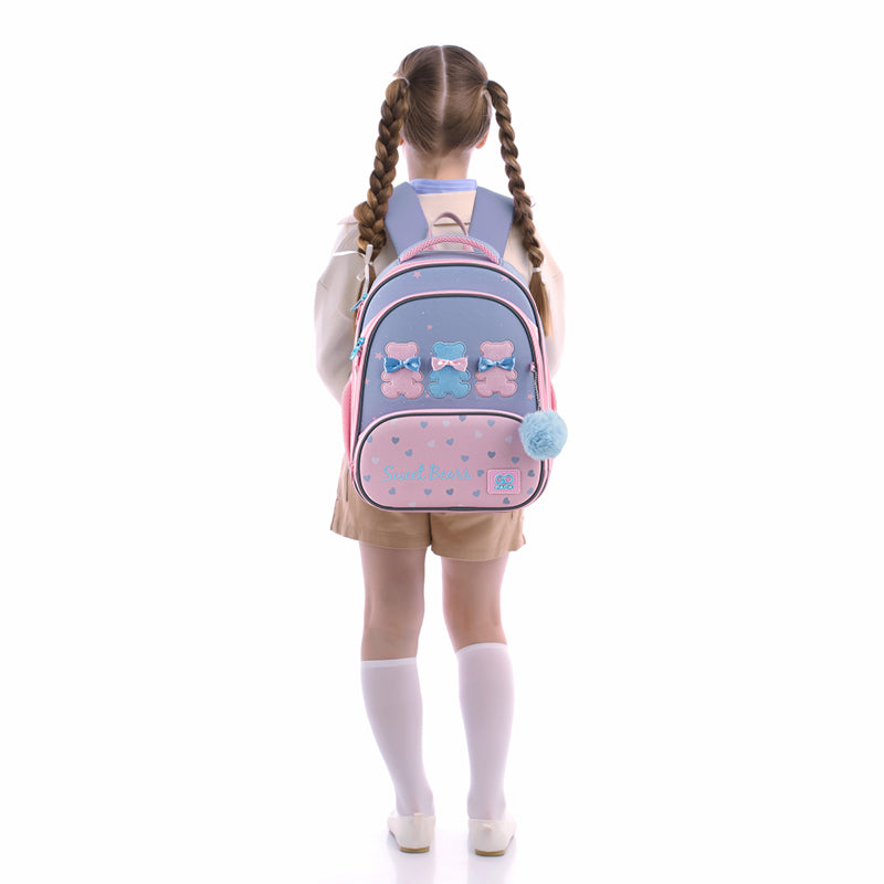 School backpack hard shaped GoPack Education Lovely Bears GO25-597M-2
