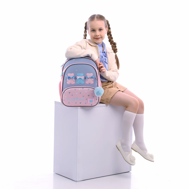 School backpack hard shaped GoPack Education Lovely Bears GO25-597M-2