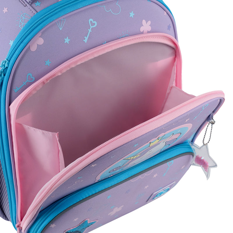 School backpack hard shaped GoPack Education Fairytale Unicorn GO25-597M-3