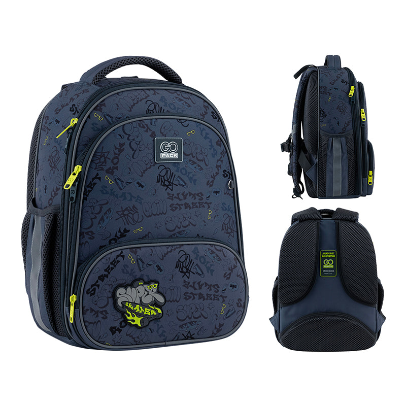 School backpack hard shaped GoPack Education Super Skater GO25-597M-4