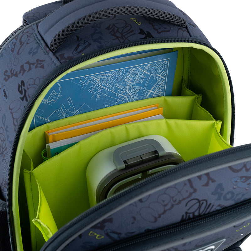 School backpack hard shaped GoPack Education Super Skater GO25-597M-4