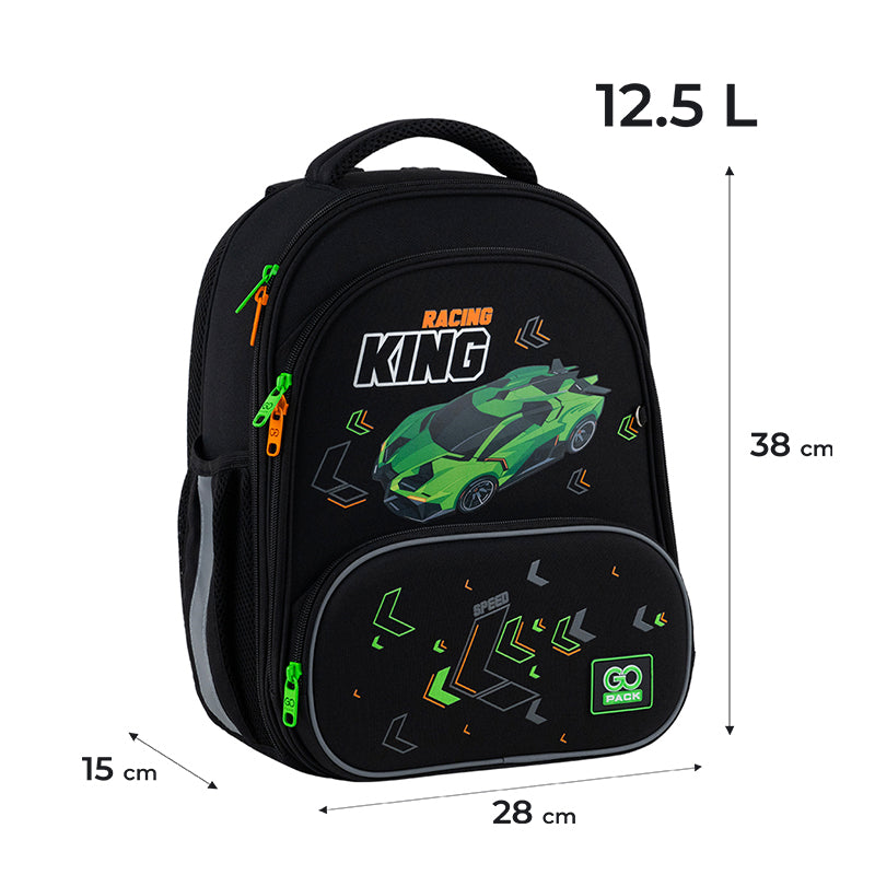 School backpack hard shaped GoPack Education Rasing King GO25-597M-5