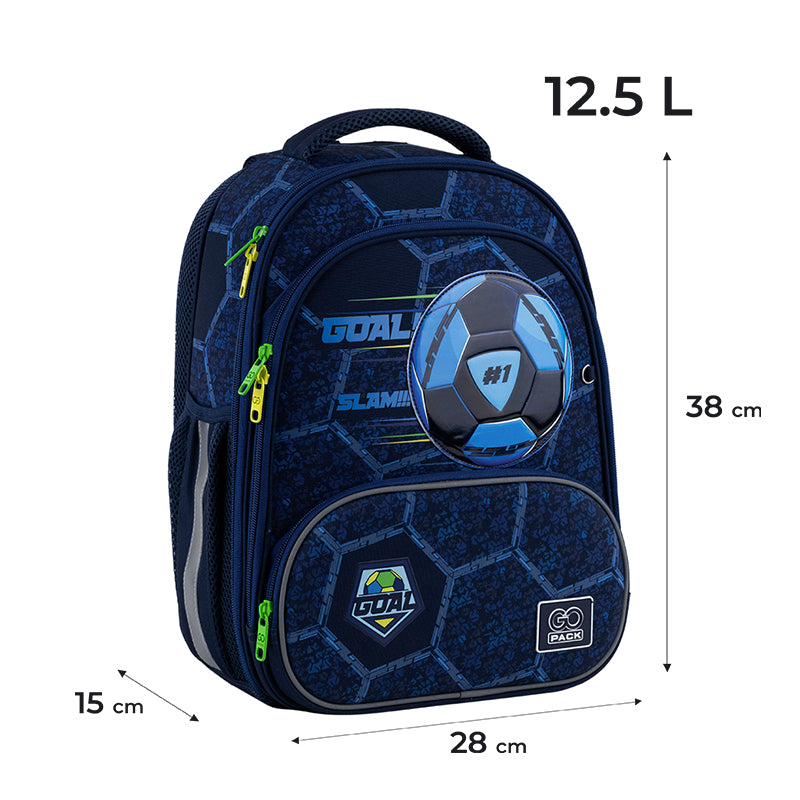 School backpack hard shaped GoPack Education Goal GO25-597M-6