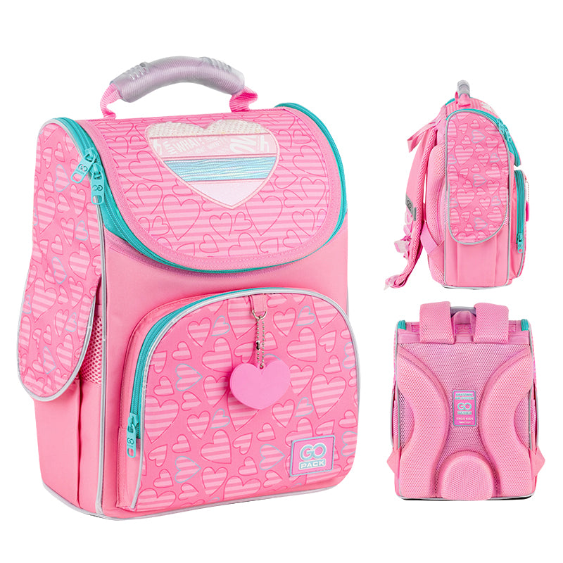School backpack hard shaped GoPack Education Pink Dreams GO25-5001S-1