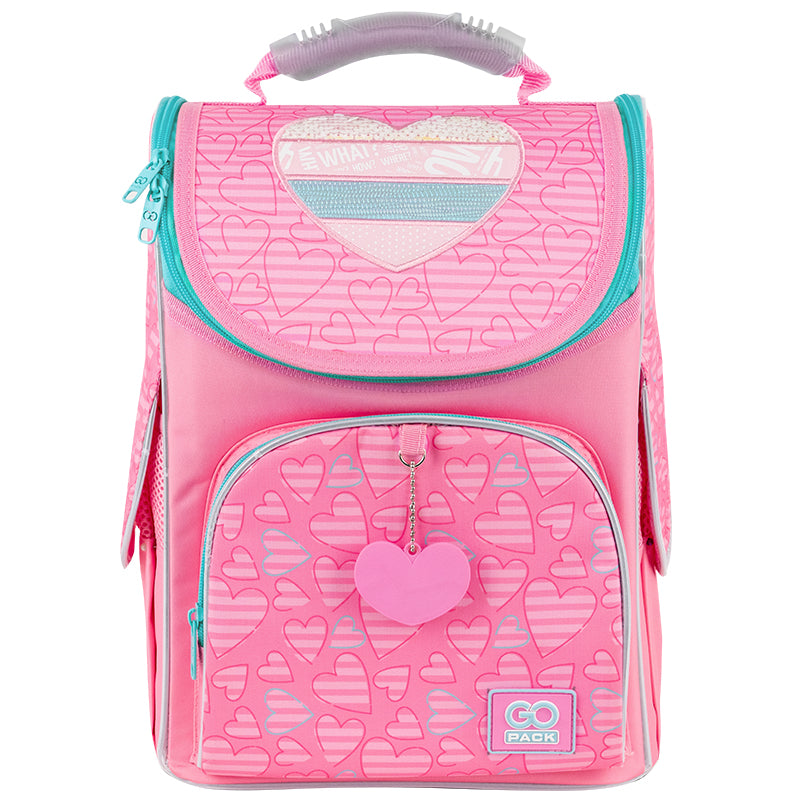 School backpack hard shaped GoPack Education Pink Dreams GO25-5001S-1