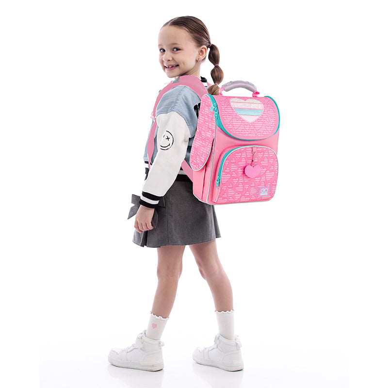 School backpack hard shaped GoPack Education Pink Dreams GO25-5001S-1