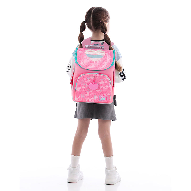 School backpack hard shaped GoPack Education Pink Dreams GO25-5001S-1
