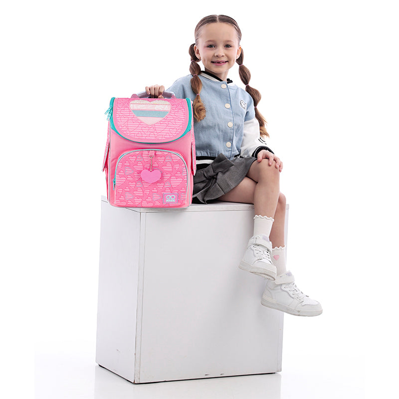 School backpack hard shaped GoPack Education Pink Dreams GO25-5001S-1