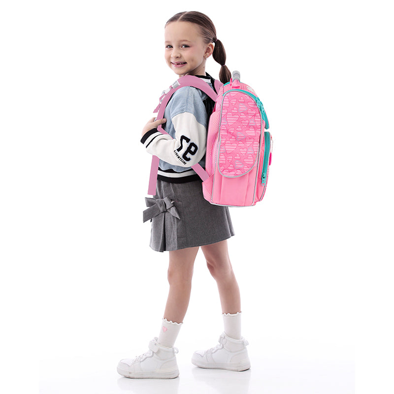 School backpack hard shaped GoPack Education Pink Dreams GO25-5001S-1