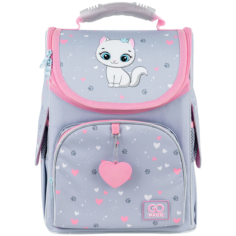 School backpack hard shaped GoPack Education Kitten Princess GO25-5001S-3