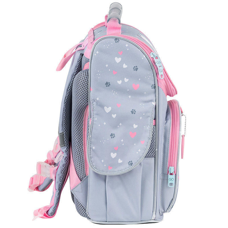 School backpack hard shaped GoPack Education Kitten Princess GO25-5001S-3