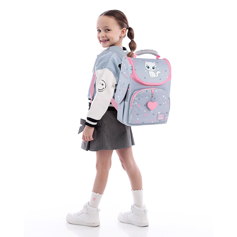 School backpack hard shaped GoPack Education Kitten Princess GO25-5001S-3