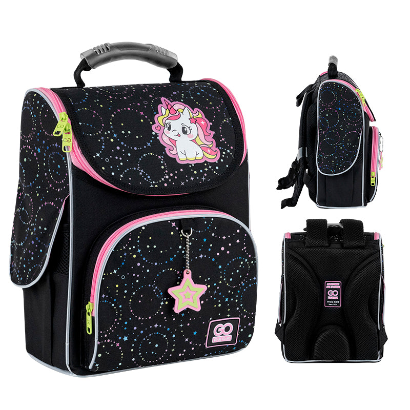 School backpack hard shaped GoPack Education Magical Unicorn GO25-5001S-4