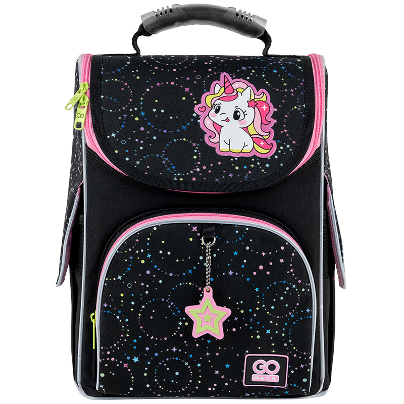 School backpack hard shaped GoPack Education Magical Unicorn GO25-5001S-4