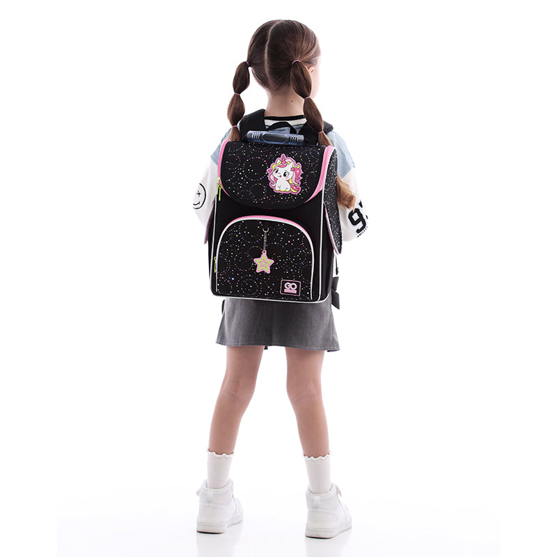 School backpack hard shaped GoPack Education Magical Unicorn GO25-5001S-4