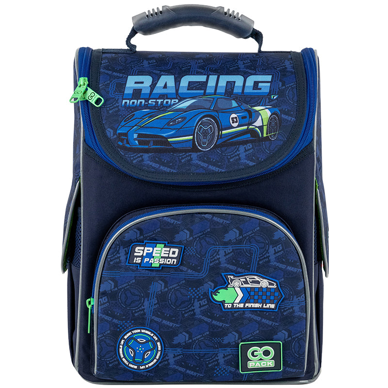 School backpack hard shaped GoPack Education Racing GO25-5001S-6