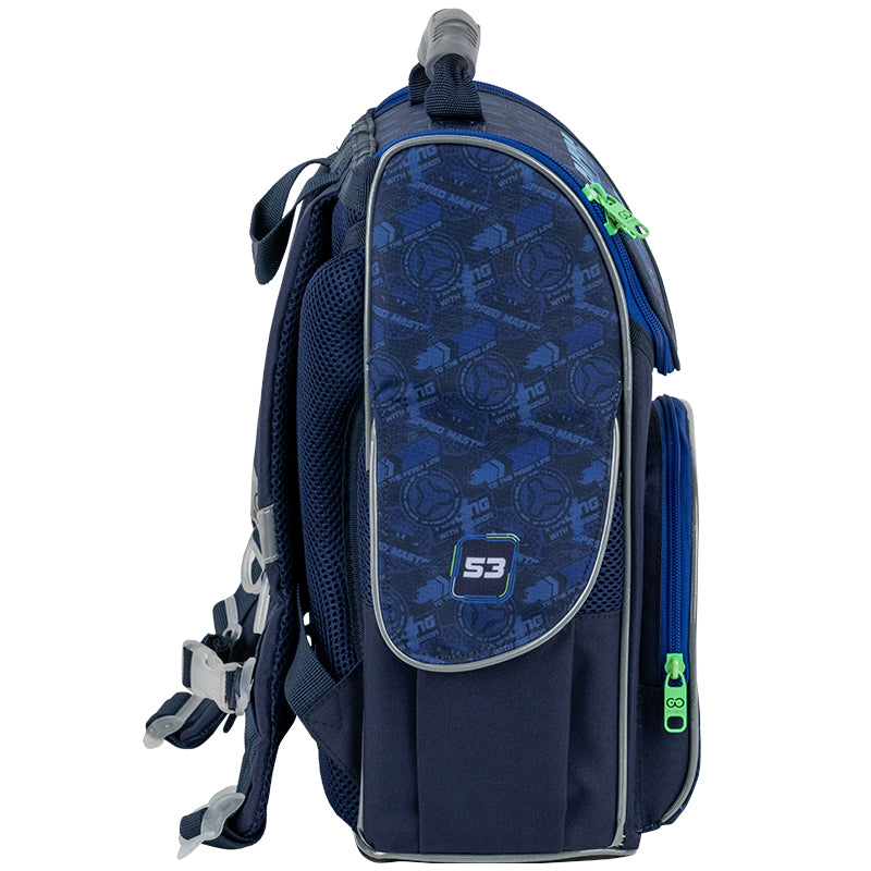 School backpack hard shaped GoPack Education Racing GO25-5001S-6