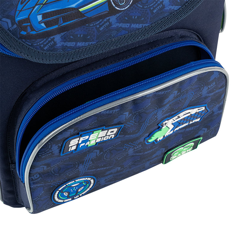 School backpack hard shaped GoPack Education Racing GO25-5001S-6