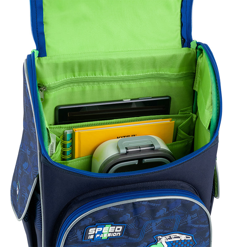 School backpack hard shaped GoPack Education Racing GO25-5001S-6