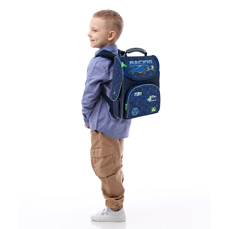 School backpack hard shaped GoPack Education Racing GO25-5001S-6