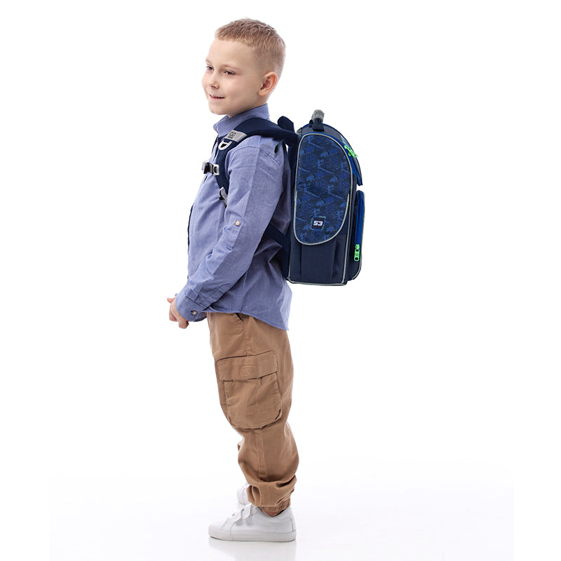 School backpack hard shaped GoPack Education Racing GO25-5001S-6