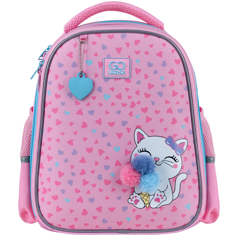 School backpack semi hard-shaped GoPack Education Fluffy Kitten GO25-165S-2