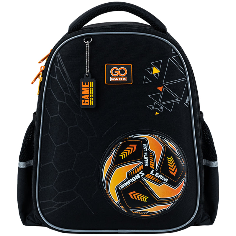 School backpack semi hard-shaped GoPack Education It's a Goal Time GO25-165S-3