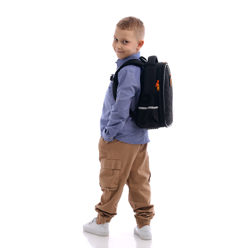 School backpack semi hard-shaped GoPack Education It's a Goal Time GO25-165S-3