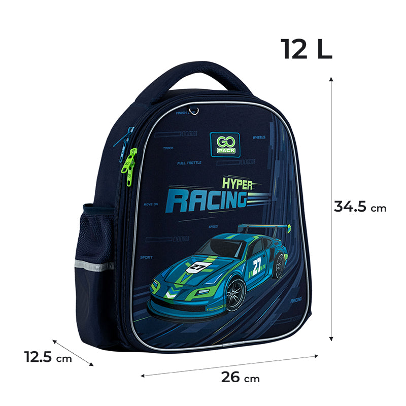 School backpack semi hard-shaped GoPack Education Speedway GO25-165S-4